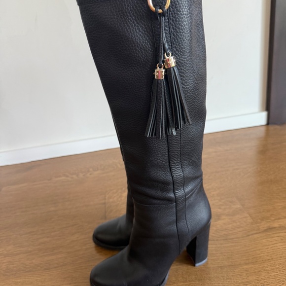 Gucci high leather boots size 39.5 - Picture 4 of 6